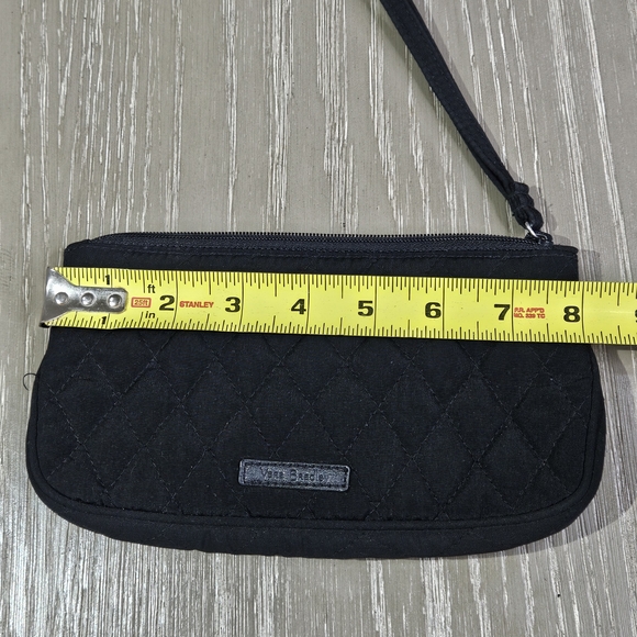 Vera Bradley Black Quilted Wristlet - Picture 3 of 6